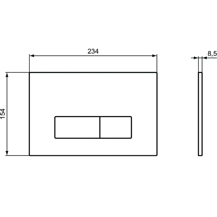 Ideal Standard Система инсталляции с чёрной клавишей,R020467/012