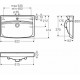 IFO Sense Skapītis ar izlietni  60cm, 47385