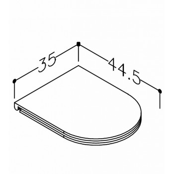 KAME NEO WC Soft Close poda vāks, W851/BL