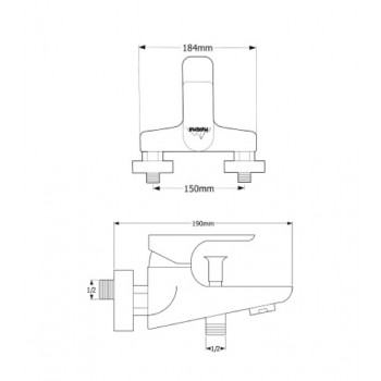 Magma Cмеситель для ванны и душа SALACA MG-2321