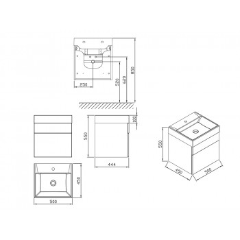 Ravak SD Natural 500 Тумба под умывальник, X000001051