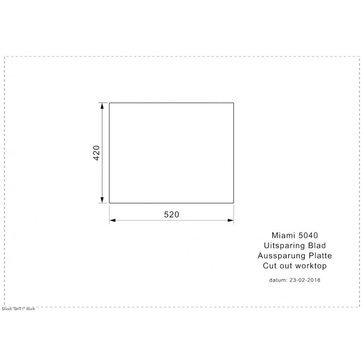 Reginox Virtuves izlietne MIAMI 54x44cm, R30738