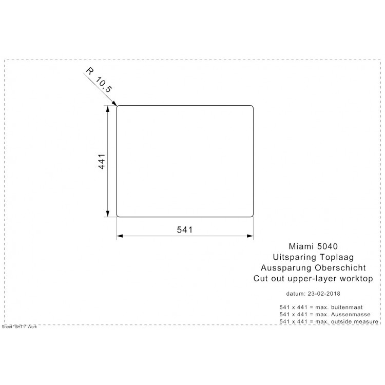 Reginox Virtuves izlietne MIAMI 54x44cm, R30738