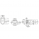 Roca Meridian Rimless Piekaramais WC pods A34H240000