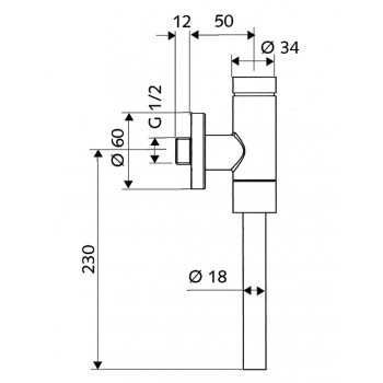 SCHELL Urināla dozators Basic DN15, 024770699