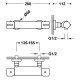 CANIGO-TRES Dušas termostata jaucējkrāns ar rokas dušu, 21716409