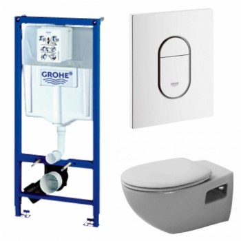 Komplekts Duravit COLOMBO+Grohe rāmis Rapid SL+poga