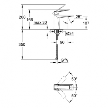 Grohe Allure Brilliant Izlietnes jaucējkrāns, 23033 000