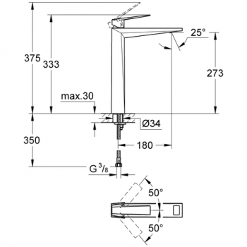 Grohe Allure Brilliant Смеситель для умывальника, 23114 000