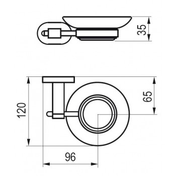 Ravak Chrome Ziepju trauks, hroms CR 200.00