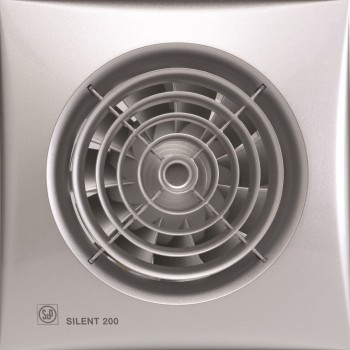 S&P Ventilators Silent Silver 200CRZ, reg.laika aizture, 0201241