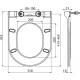 Ravak Uni Chrome Slim WC Soft Close poda vāks, balts X01550